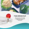 4 Rolls Food Service Film 24" x 2000' with Cutter Box. PVC Food Wrap Film. Food Service Grade Film for Bakery, Deli, Restaurant