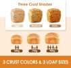 PSMBF003a Gluten free toaster 15in1 automatic toaster 2.8 inch LED 15h timer 2 lbs 1.5 lb 1 lb American bread, Italian French bread