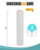 4 Rolls Food Service Film 24" x 2000' with Cutter Box. PVC Food Wrap Film. Food Service Grade Film for Bakery, Deli, Restaurant