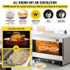 VEVOR Commercial Convection Oven, 21L/19Qt, Quarter-Size Conventional Oven Countertop, 1440W 3-Tier Toaster w/ Front Glass Door