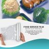 6 Rolls of Food Service Film 12" x 2000' with Cutter Box. PVC Food Wrap Film. Food Service Grade Film for Bakery, Deli, Restaurant