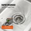 VEVOR Stainless Steel Utility Sink, 1 Compartment Free Standing Small Sink Include Faucet & legs