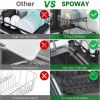 2 Tier Dish Rack for Kitchen Counter,Dish Drying Rack with 360°Drainage,Dish Drainboard Set with Cutlery Holder and 4 Cup Holder