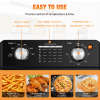 25L Intelligent oil-free cooking air oven 16 quart XL size 1500W electric oven separated oil filter 360° air circulation timer and non-stick pan low f