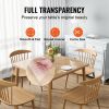 VEVOR Clear Table Cover Protector, 12" x 12"/305 x 305 mm Table Cover, 1.5 mm Thick PVC Plastic Tablecloth