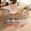 VEVOR Clear Table Cover Protector, 18" x 48"/ 460 x 1232 mm Table Cover, 1.5 mm Thick PVC Plastic Tablecloth