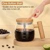 Electric Mixing Mug 400ML High Speed Mixing Cup USB Rechargeable Self String Mug IP67 Waterproof One Button Start for Coffee Milk Protein Powder Egg