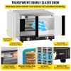 VEVOR Commercial Convection Oven, 21L/19Qt, Quarter-Size Conventional Oven Countertop, 1440W 3-Tier Toaster w/ Front Glass Door
