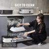 VEVOR Electric Roaster Oven, 22 QT Turkey Roaster Oven with Self-Basting Lid, 1450W Roaster Oven with Defrost & Warm Function, Adjustable Temp