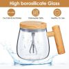 Electric Mixing Mug 400ML High Speed Mixing Cup USB Rechargeable Self String Mug with Warming Pad for Coffee Milk Protein Powder Egg