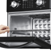25L Intelligent oil-free cooking air oven 16 quart XL size 1500W electric oven separated oil filter 360° air circulation timer and non-stick pan low f