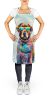 Chocolate Labrador Hippie Dawg Apron Cooking Kitchen Server Baking Crafts Gardening for Adult Women Men, Unisex, Large, Multicolor