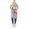 Dalmatian Hippie Dawg Apron Cooking Kitchen Server Baking Crafts Gardening for Adult Women Men, Unisex, Large, Multicolor