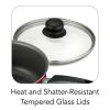 9-piece cookware set non-stick red