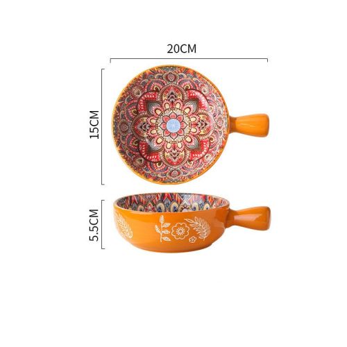 Glazed Salad Bowl Dessert Bowl Household