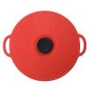 1pc Silicone Fresh-keeping Lid; Spill-proof; Leak-proof And Dust-proof Silicone Pot Lid; Cutlery Silicone Pot Lid
