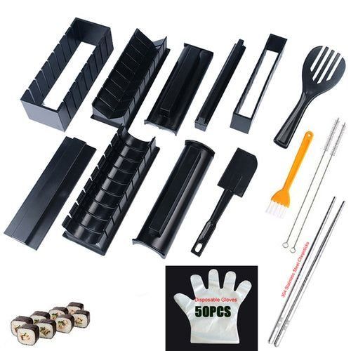 Iyounice 11pcs/set Sushi Maker Equipment Kit,japanese Rice Ball Cake