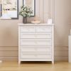 Solid Wood spray-painted drawer dresser bar,buffet tableware cabinet lockers buffet server console table lockers, retro round handle
