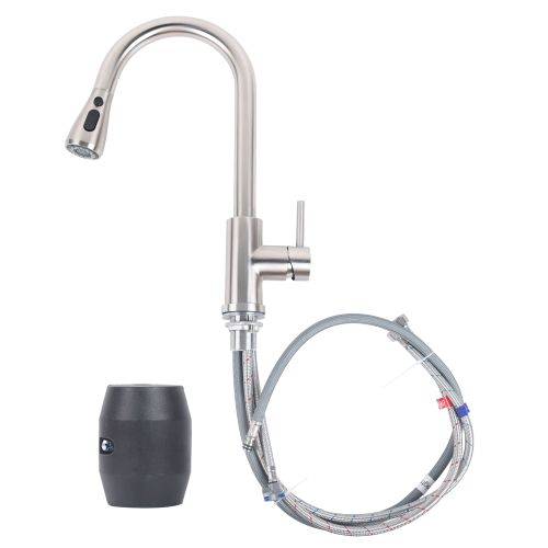 Sink Faucet Pull Down Sprayer Brushed Nickel Kitchen Faucet Single Level Stainless Steel Kitchen Sink Faucets for RV, Dorm, Kitchen Sink Faucet Pull Down Sprayer Brushed Nickel Kitchen Faucet Single Level Stainless Steel Kitchen Sink Faucets for RV, Dorm, Kitchen