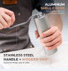 hand shaking coffee bean grinder bean bin large capacity 30g N gear grinding control coffee powder specifications sharp pure steel core 38mm taper kni