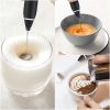 Milk Frother Electric Egg Beater USB Charging Mixer For Coffee Drink Portable Electric Milk Frothers Handheld Blender Cappuccino Cream Egg Beater Food