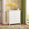 Solid Wood spray-painted drawer dresser bar,buffet tableware cabinet lockers buffet server console table lockers, retro round handle