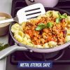 12-Piece Toxin-Free Ceramic Nonstick Pots and Pans Cookware Set, Dishwasher Safe