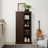Tall Storage Cabinet Barn Door Storage Country Wood Rustic Farmhouse Pantry Cupboard Barn Door Kitchen Organizer Furniture Home Drawer Shelves