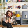 2 Slice Toaster with Touch-Activated Display, Cornflower