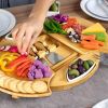 Kitchen Accessories Round Cheese Board With Cutlery Set