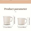 Portable Travel Kettle, Collapsible Electric Hot Pot, Mini Heating Cup with Insulation,  Dual Voltage,  Airplane & High-Speed Train Friendly