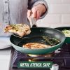 12-Piece Toxin-Free Ceramic Nonstick Pots and Pans Cookware Set, Dishwasher Safe