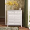 Solid Wood spray-painted drawer dresser bar,buffet tableware cabinet lockers buffet server console table lockers, retro round handle