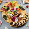 Kitchen Accessories Round Cheese Board With Cutlery Set