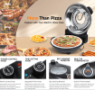 PSP005Cr Double Temperature Control Red Pizza Machine 1200W Portable Pizza Machine 12 inch Electric pizza oven 450°C