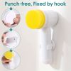 ZaneForest Electric Spin Scrubber, Electric Cleaning Brush With 3 Brush Heads, Bathroom Rechargeable Scrub Brush