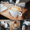 300W Multifunctional cold / hot milk foam 300ml Fully Automatic Milk Heater 360° rotating base SUS304 without BPA adjustable temperature and thickness