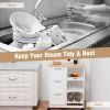 Rolling Kitchen Island Utility Storage Cart with 3 Large Drawers