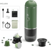 Wireless heated Coffee maker 100W Car Coffee Machine Nepresso / DoIce-Gust Capsule (Nestle) + coffee powder 2in1 extraction espresso 150 cups 7500 mAh