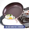12-Piece Toxin-Free Ceramic Nonstick Pots and Pans Cookware Set, Dishwasher Safe